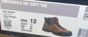 Cat Footwear Men's Threshold Waterproof Soft Toe Work Boots Sz 12