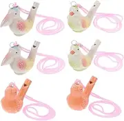 Zerodeko 6pcs Ceramic Whistle Bird Noise Maker Water Chicken Breading Shaker Water Bird Whistle Slide Whistle Instruments Funny Noise Maker Whistle Bird Ceramics