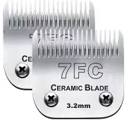 2PC 7FC Blade Dog Grooming Clipper Blade compatible with Andis Dog Clipper/Os...