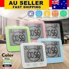 Digital Shower Clock Timer Alarm Temperature Meter Humidity Waterproof Bathroom