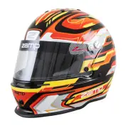 Zamp H753C4256, RZ-42Y Youth Helmet, 56cm, Black/Red/Orange, Snell CMR2016