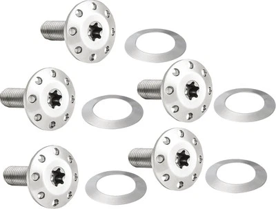 Arlen Ness Titanium Floating Rotor Polished Bolt Kit (300-920)