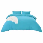 Turquoise Soft Doona Duvet Quilt Cover Pillowcase Set Single Double Queen King Super King 2000TC