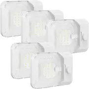 RVGUARD RV LED Ceiling Single Dome Light, 12V LED Lights, RV Interior Light with Adjustable Brightness & Memory Function, 6500K Cold White, for RV, Trailer, & Camper Van, 5 Pack
