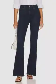 $228 7 For All Mankind Women's Blue High Rise Skinny Bootcut Jeans Pants Size 25