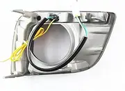 LED DRL Daytime Running Light Front Bumper Fog Lamps w/Turn Signal Accessories Compatible With Toyota Prado 2010 2011 2012 2013 Black