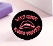Late Night Double Feature - ROCKY HORROR PICTURE SHOW lapel pin FREE AU POST