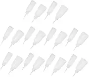 CONGARTENO 20Pcs Clear Squeeze Bottles Small Pointed Glue Dispenser for Precise Application of Sealants and Resins for Crafting and DIY Projects