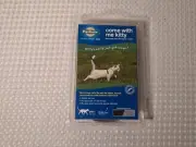 PetSafe Come With Me Kitty Cat Harness and Bungee Leash Black Silver Small New