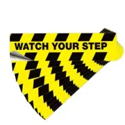 Watch Your Step Floor Decals Stickers – 10 Pack Warning Sign Sticker Floor Tape