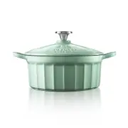 BUYDEEM CP521 Enameled Cast-Iron Dutch Oven