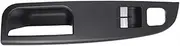 Left Driver 2 Door LHD Car Black Window Switch Control Panel Trim Compatible with VW Golf 5 V 2004 2005 2006 2007 2008 2009