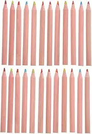 STOBOK 24pcs Children's Pre Sharpened Short Colored Pencils Drawing Multicolor Art Supplies Fun Coloring Utensils