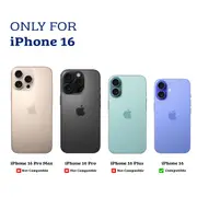 iPhone 16 Transparent Shockproof Case Cover: Tough Protection, Scratch-Resistant And MagSafe Compatible - Transparent