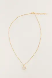 Gold 3 Pack Zircon Charm Necklace Set