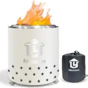 7.8 x 5.5 in Tabletop Fire Pit Stainless Steel Mini Low Smoke Bonfire Stove