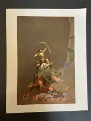 Homage Fights Back - Frank Frazetta Poster Print 9x11