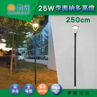 在飛比找蝦皮購物優惠-【築光坊】舞光 LED 25W 李奧納多戶外高燈 黃光 步道