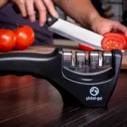 eramic 3-Stage Knife Sharpener - Manual Design for Sharper, Safer Blades