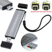 M.2 NVMe PCI-E SSD to USB 3.2 Type-C Enclosure Case Converter Adapter M/ B+M Key