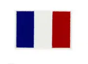 FLAG PATCH PATCHES FRANCE FRENCH for BACKPACK IRON ON EMBROIDERED bag small