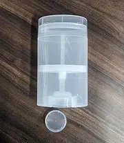 DIY Deodorant Containers Empty Deodorant Container - 75g (2.5 oz) Bottom-Fill, Oval, Removable Inner-Cap (4-Pack)