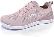 [WateLves] Wide Barefoot Shoes Women's Barefoot Shoes Men's Minimalist Trail Running Shoes Lightweight Breathable Walking Shoes Fitness Shoes, Pink, 10 AU