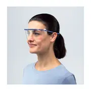 25PK Durable Safety Clear Lens Eye Glasses Protection Work Eyewear Shield Navy