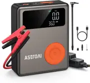 Astroai Car Jump Starter and Tyre Inflator Power Pack,1750A Car Battery Booster