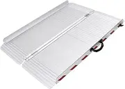Curb Ramp Loading Ramps 85cm Wide Steps Threshold Ramp, Lightweight Aluminum Folding Non-Slip Ramp for Wheelchairs/Vehicle/Mobility Scooters, Max Load 400kg (Size : 85x126cm)