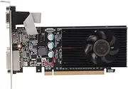 Graphics Card, GT610 2GB DDR3 64 Bit Gaming Graphic Cards with Low Noise, PCI Express X16 Computer Graphic Cards for Desktop, 1000MHZ Core Frequency (GT610 2GD3 64BI)