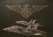USN F-14 Tomcats and wings Art Print 11x17 Ltd Ed.