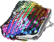 HONMEET Sequin Coin Purses Reversible Sequin Bag Mini Wallet Doll Accessory Party Favor Lightweight Pouch Sparkling Handbag