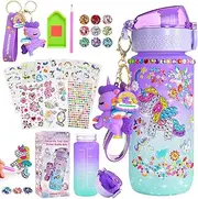 Unicorn Toys for Girls, Vingtank Water Bottle Arts and Crafts for Kids Ages 4 5 6 7 8 9 Year Old Girl Gifts Unicorn Diamond Painting Girls Toys Age 4-9 Gifts Girls