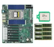 ASRock ROMED8-2T Motherboard With AMD EPYC 7C13 2.0GHz CPU， 4x 64GB 3200MHz RAM