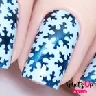 Snowfall Stencils for Nails, Christmas Nails, Nail Art