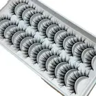 10 Pairs False Eyelashes Natural Wispy Fluffy Fake Eyelashes Long Thick Las X6A5