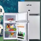 Portable Camping Fridge Bar Freezer Outdoor Caravan Refrigerator Silver 65L