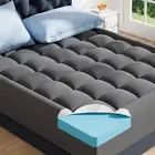 Dual Layer Memory Foam Mattress Topper Queen,2 Inch Gel Memory Foam and 1 Inc...