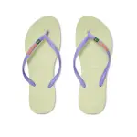 【HAVAIANAS 哈瓦仕】HAVAIANAS SLIM BRASIL 女鞋 紫黃色 哈瓦仕 細帶 防水 人字拖 拖鞋 4140713-0904W