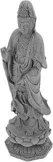 QUMIIRITY Desktop Buddha Statue Craft Avalokitesvara Sculpture Traditional Style Garden Decor Home Office