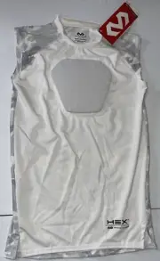 McDavid Hex Sternum Shirt Chest Protector Youth Medium White Camo
