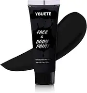 YBUETE Black Face Body Paint Set, Professional Paint Set for Halloween Cosplay Costume Party, Full-coverage Multi-Color Cream Makeup Blendable Set for Adults Halloween Cosplay SFX Makeup Paint