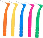 CRILSTYLEO 50pcs Interdental Brush Teeth Cleaning Tools Interdental Cleaning Brush Gum Toothbrush Brush between Teeth Gum Interproximal Brush Tooth Cleaning Brush Floss Plastic