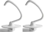 Stand Mixer Coated 4.5 QT Dough Hook for KitchenAid,K45DH,SAW10674618 2-PACK