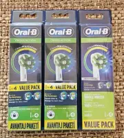 Qty 3-4 Pack Oral-B Cross Action CleanMaximiser Replacement Electric Brush Heads