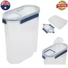 4.2L Cereal Clip Container - Plastic Storage Kitchen Food Grain Boxes Dispenser*