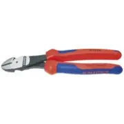 Knipex 74 22 200 8" High Leverage Angled Diagonal Cutters With Comfort Grip