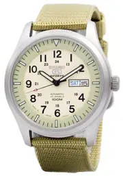 Seiko 5 Military Automatic Sports Japan Made Nylon Strap SNZG07J1 30M Mens Watch