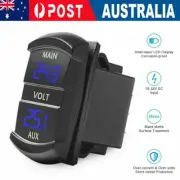 12V-24V Dual Voltmeter Battery Monitor LED Digital Car Boat Voltage Marine Gauge